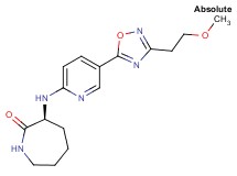 (3S)-3-({5-[3-(2-methoxyethyl)-1,2,4-oxadiazol-5-yl]-2-pyridinyl}amino)-2-azepanone