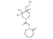 1-{2-[(4S)-4-hydroxy-4-(methoxymethyl)-3,3-dimethyl-1-piperidinyl]-2-oxoethyl}-2-azepanone