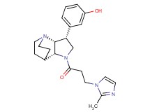 3-{(3R*,3aR*,7aR*)-1-[3-(2-methyl-1H-imidazol-1-yl)propanoyl]octahydro-4,7-ethanopyrrolo[3,2-b]pyridin-3-yl}phenol