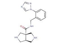 cis-N-[2-(1H-1,2,4-triazol-1-yl)benzyl]hexahydropyrrolo[3,4-c]pyrrole-3a(1H)-carboxamide dihydrochloride