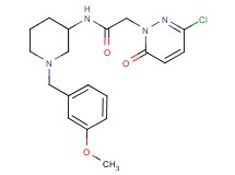 2-(3-chloro-6-oxo-1(6H)-pyridazinyl)-N-[1-(3-methoxybenzyl)-3-piperidinyl]acetamide