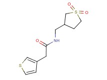 N-[(1,1-dioxidotetrahydro-3-thienyl)methyl]-2-(3-thienyl)acetamide