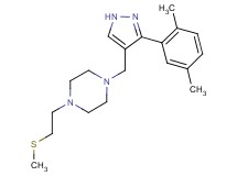1-{[3-(2,5-dimethylphenyl)-1H-pyrazol-4-yl]methyl}-4-[2-(methylthio)ethyl]piperazine
