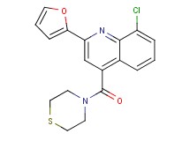 8-chloro-2-(2-furyl)-4-(4-thiomorpholinylcarbonyl)quinoline