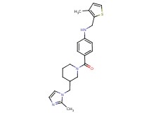 4-({3-[(2-methyl-1H-imidazol-1-yl)methyl]piperidin-1-yl}carbonyl)-N-[(3-methyl-2-thienyl)methyl]aniline