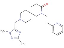 9-[(1,3-dimethyl-1H-1,2,4-triazol-5-yl)methyl]-2-(2-pyridin-2-ylethyl)-2,9-diazaspiro[5.5]undecan-3-one