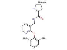 N-{[2-(2,6-dimethylphenoxy)pyridin-3-yl]methyl}-D-prolinamide