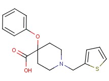4-phenoxy-1-(2-thienylmethyl)piperidine-4-carboxylic acid
