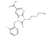 3-(2-ethoxyethyl)-1-(2-fluorobenzyl)-2-oxo-2,3-dihydro-1H-imidazo[4,5-b]pyridine-6-carboxylic acid