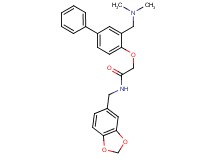 N-(1,3-benzodioxol-5-ylmethyl)-2-({3-[(dimethylamino)methyl]-4-biphenylyl}oxy)acetamide