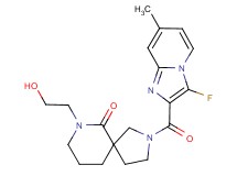 2-[(3-fluoro-7-methylimidazo[1,2-a]pyridin-2-yl)carbonyl]-7-(2-hydroxyethyl)-2,7-diazaspiro[4.5]decan-6-one
