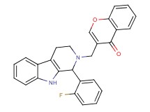 3-{[1-(2-fluorophenyl)-1,3,4,9-tetrahydro-2H-beta-carbolin-2-yl]methyl}-4H-chromen-4-one