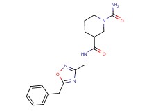 N~3~-[(5-benzyl-1,2,4-oxadiazol-3-yl)methyl]-1,3-piperidinedicarboxamide