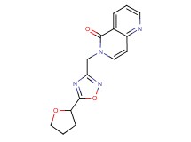 6-{[5-(tetrahydrofuran-2-yl)-1,2,4-oxadiazol-3-yl]methyl}-1,6-naphthyridin-5(6H)-one