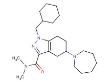 5-(1-azepanyl)-1-(cyclohexylmethyl)-N,N-dimethyl-4,5,6,7-tetrahydro-1H-indazole-3-carboxamide