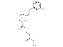 methyl 5-{3-[2-(3-fluorophenyl)ethyl]-1-piperidinyl}-5-oxopentanoate