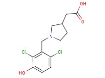[1-(2,6-dichloro-3-hydroxybenzyl)pyrrolidin-3-yl]acetic acid