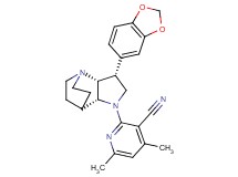 2-[(3R*,3aR*,7aR*)-3-(1,3-benzodioxol-5-yl)hexahydro-4,7-ethanopyrrolo[3,2-b]pyridin-1(2H)-yl]-4,6-dimethylnicotinonitrile