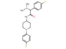 2-(dimethylamino)-2-(4-fluorophenyl)-N-[1-(4-fluorophenyl)-4-piperidinyl]acetamide
