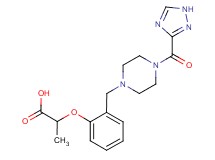 2-(2-{[4-(1H-1,2,4-triazol-3-ylcarbonyl)piperazin-1-yl]methyl}phenoxy)propanoic acid