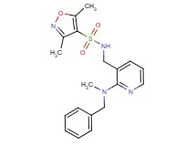 N-({2-[benzyl(methyl)amino]-3-pyridinyl}methyl)-3,5-dimethyl-4-isoxazolesulfonamide