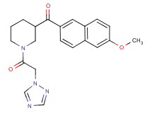 (6-methoxy-2-naphthyl)[1-(1H-1,2,4-triazol-1-ylacetyl)-3-piperidinyl]methanone