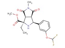 methyl (1R*,3S*,3aR*,6aS*)-3-[3-(difluoromethoxy)phenyl]-1-ethyl-5-methyl-4,6-dioxooctahydropyrrolo[3,4-c]pyrrole-1-carboxylate