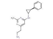 6-(2-aminoethyl)-2-methyl-N-[(1R*,2S*)-2-phenylcyclopropyl]pyrimidin-4-amine