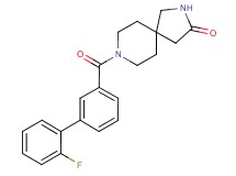 8-[(2'-fluorobiphenyl-3-yl)carbonyl]-2,8-diazaspiro[4.5]decan-3-one