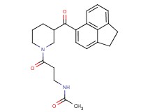 N-{3-[3-(1,2-dihydro-5-acenaphthylenylcarbonyl)-1-piperidinyl]-3-oxopropyl}acetamide