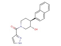 (3S*,4S*)-4-(2-naphthyl)-1-(1H-pyrazol-3-ylcarbonyl)piperidin-3-ol