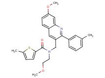 N-(2-methoxyethyl)-N-{[7-methoxy-2-(3-methylphenyl)-3-quinolinyl]methyl}-5-methyl-2-thiophenecarboxamide