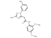 N-(2,4-dimethoxyphenyl)-2-[3-methyl-1-(3-methylphenyl)-1H-1,2,4-triazol-5-yl]acetamide