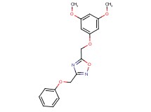 5-[(3,5-dimethoxyphenoxy)methyl]-3-(phenoxymethyl)-1,2,4-oxadiazole