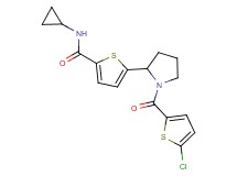 5-{1-[(5-chloro-2-thienyl)carbonyl]-2-pyrrolidinyl}-N-cyclopropyl-2-thiophenecarboxamide