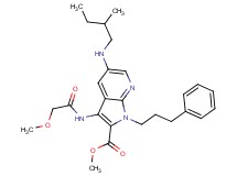 methyl 3-[(methoxyacetyl)amino]-5-[(2-methylbutyl)amino]-1-(3-phenylpropyl)-1H-pyrrolo[2,3-b]pyridine-2-carboxylate