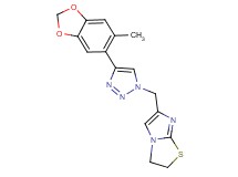 6-{[4-(6-methyl-1,3-benzodioxol-5-yl)-1H-1,2,3-triazol-1-yl]methyl}-2,3-dihydroimidazo[2,1-b][1,3]thiazole