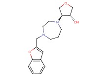 (3R*,4S*)-4-[4-(1-benzofuran-2-ylmethyl)-1,4-diazepan-1-yl]tetrahydrofuran-3-ol