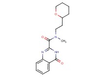 N-methyl-4-oxo-N-[2-(tetrahydro-2H-pyran-2-yl)ethyl]-3,4-dihydroquinazoline-2-carboxamide