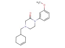 4-(cyclohex-3-en-1-ylmethyl)-1-(3-methoxyphenyl)piperazin-2-one