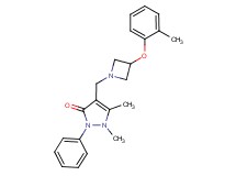 1,5-dimethyl-4-{[3-(2-methylphenoxy)azetidin-1-yl]methyl}-2-phenyl-1,2-dihydro-3H-pyrazol-3-one