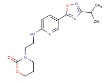 3-(2-{[5-(3-isopropyl-1,2,4-oxadiazol-5-yl)-2-pyridinyl]amino}ethyl)-1,3-oxazinan-2-one