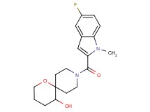 9-[(5-fluoro-1-methyl-1H-indol-2-yl)carbonyl]-1-oxa-9-azaspiro[5.5]undecan-5-ol