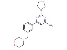 4-[3-(6-methyl-2-pyrrolidin-1-ylpyrimidin-4-yl)benzyl]morpholine