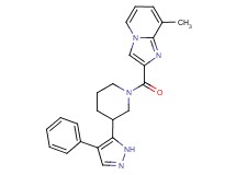8-methyl-2-{[3-(4-phenyl-1H-pyrazol-5-yl)piperidin-1-yl]carbonyl}imidazo[1,2-a]pyridine