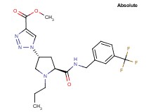 methyl 1-[(3R,5S)-1-propyl-5-({[3-(trifluoromethyl)benzyl]amino}carbonyl)-3-pyrrolidinyl]-1H-1,2,3-triazole-4-carboxylate