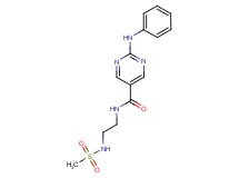 2-anilino-N-{2-[(methylsulfonyl)amino]ethyl}-5-pyrimidinecarboxamide