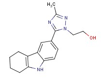 2-[3-methyl-5-(2,3,4,9-tetrahydro-1H-carbazol-6-yl)-1H-1,2,4-triazol-1-yl]ethanol
