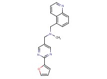 1-[2-(2-furyl)-5-pyrimidinyl]-N-methyl-N-(5-quinolinylmethyl)methanamine