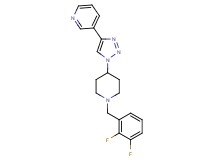 3-{1-[1-(2,3-difluorobenzyl)piperidin-4-yl]-1H-1,2,3-triazol-4-yl}pyridine